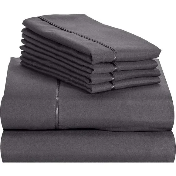 New 6 PC Hotel SoftSheet Deep Set Pockets 18" Eco Friendly Wrinkle Free… - Picture 4 of 8